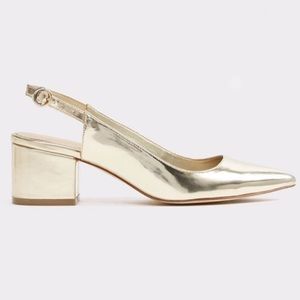 New Aldo Valterra Slingback Block Slide Heel